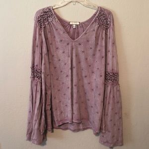 Anthropologie Calvie Eyelet Top